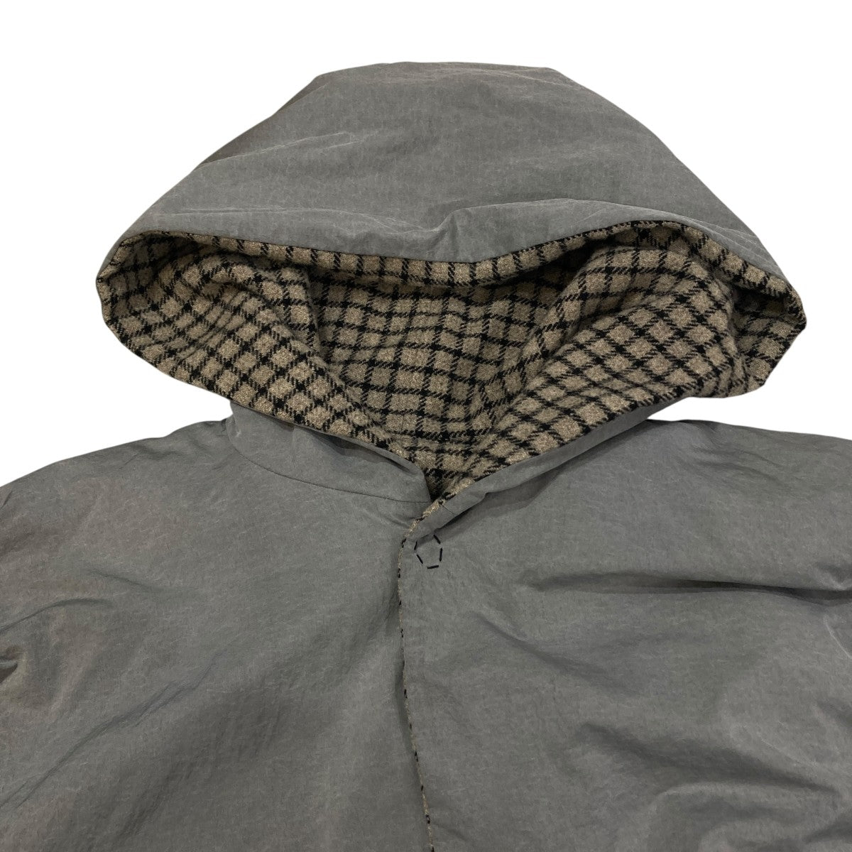 REVERSIBLE NETWORK CHECK JEDI COATコート17A38