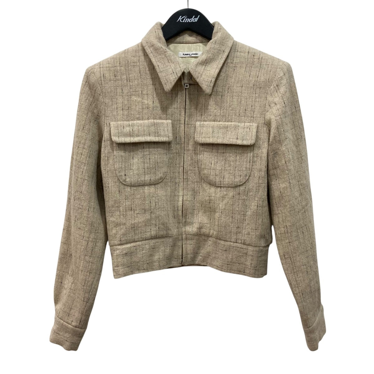 SPLASHED PATTERN ZIP-UP BLOUSONブルゾンFUUOT002