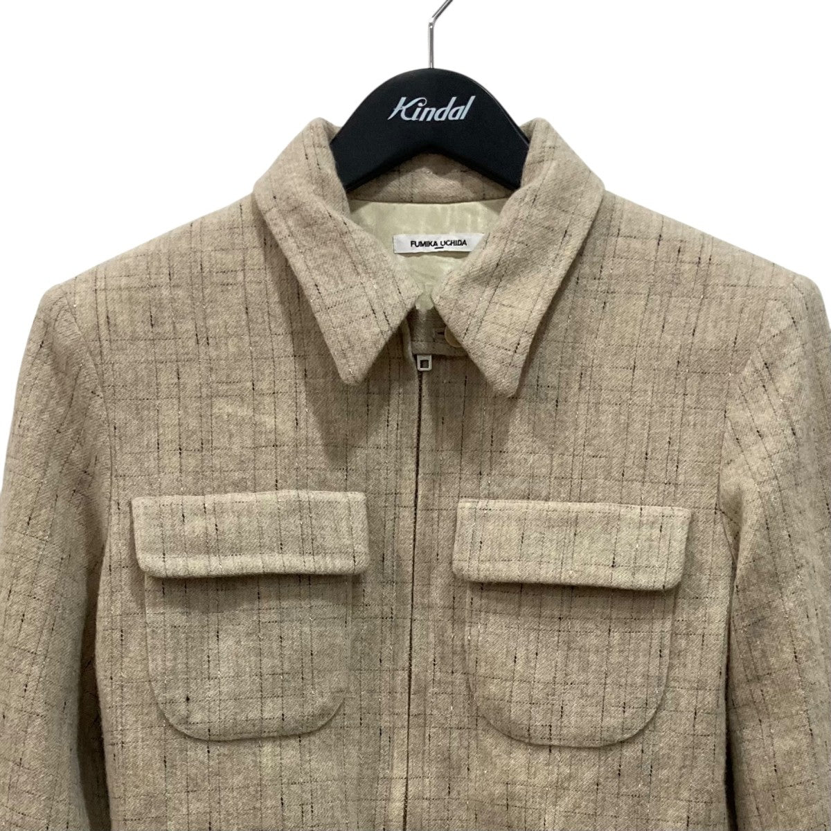 SPLASHED PATTERN ZIP-UP BLOUSONブルゾンFUUOT002