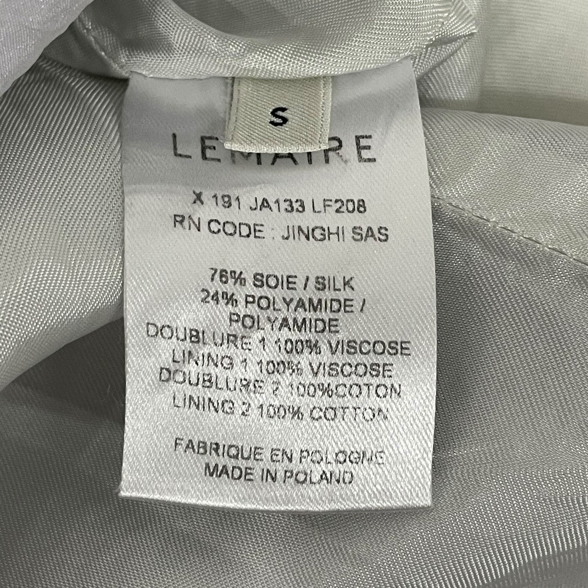 LEMAIRE テーラードジャケットX191JA133LF208 古着・中古-9枚目のアイテム画像