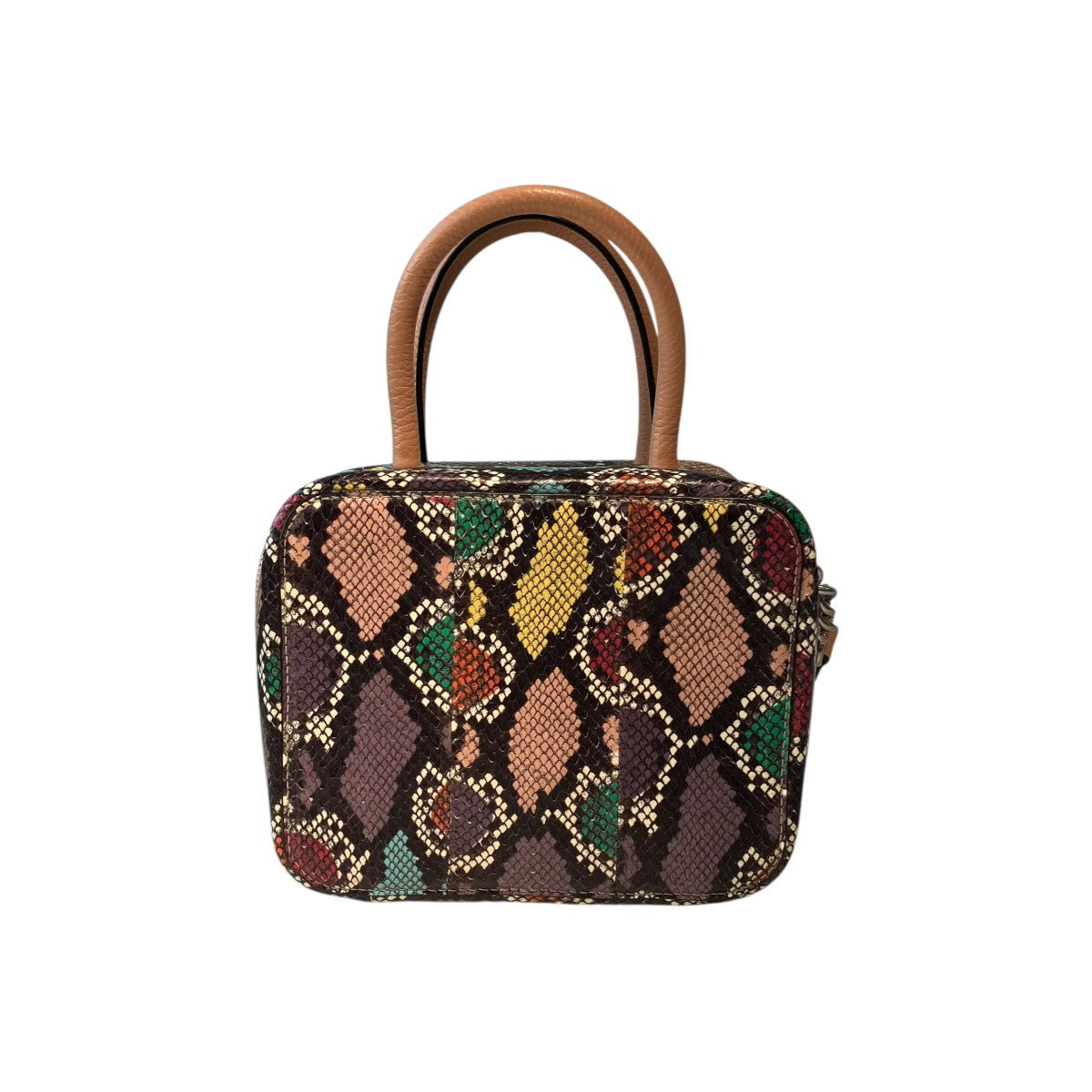 Embossed Leather Handle Bag2WAYバッグ