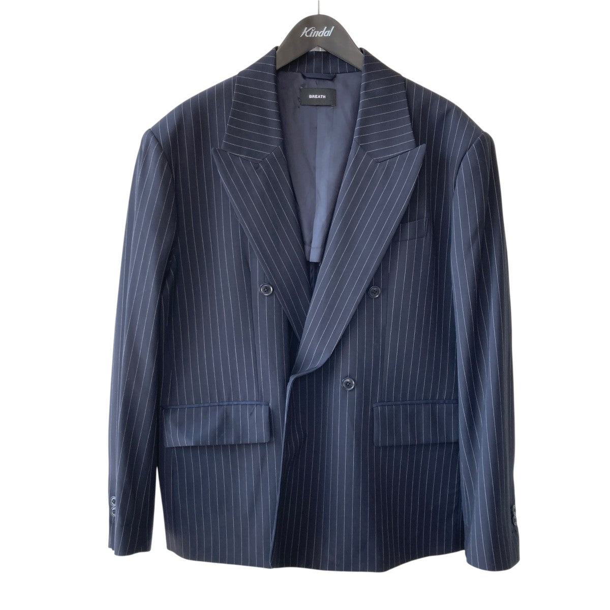 OVERSIZE DOUBLE JACKETピンストライプダブルジャケットBR26SS-O0005