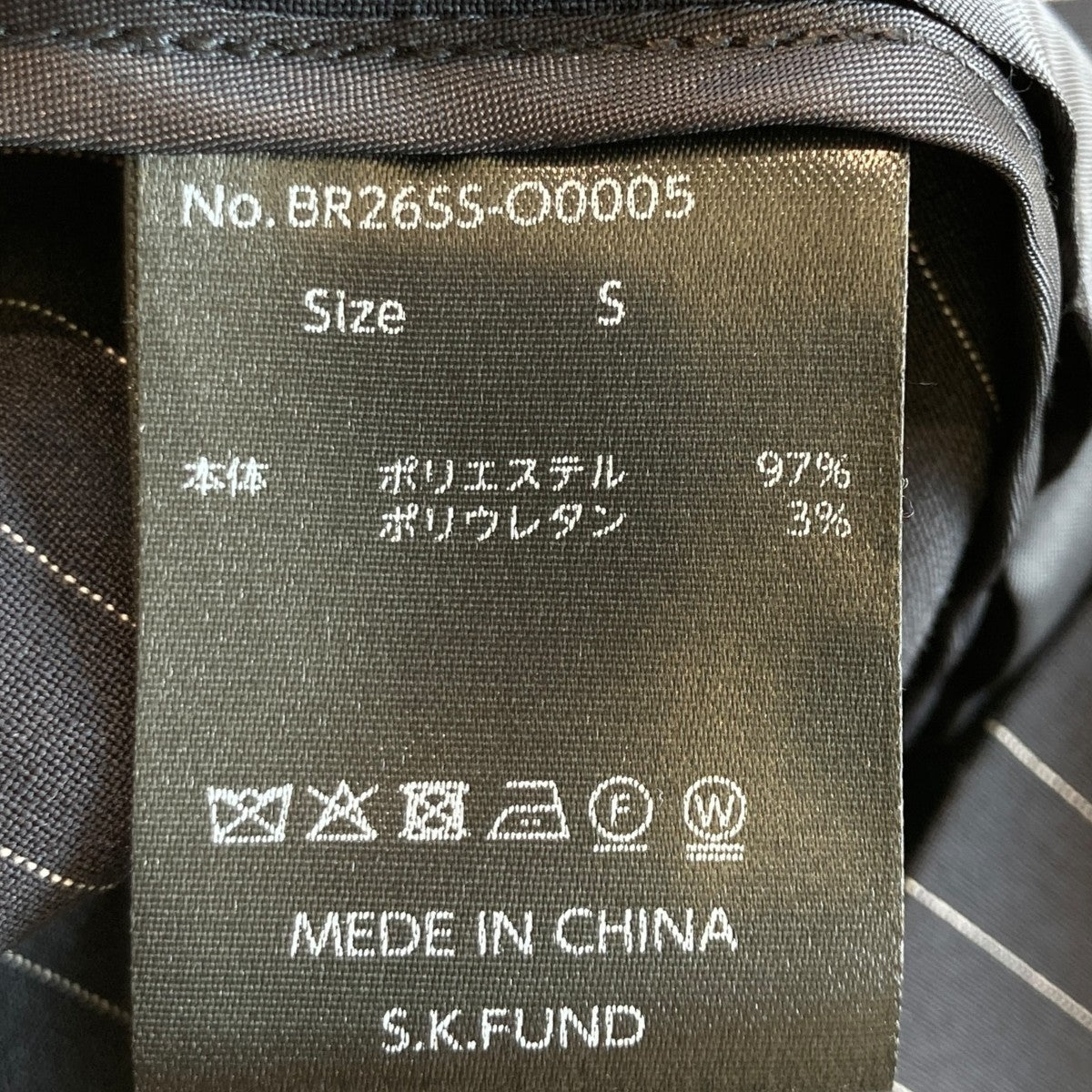 OVERSIZE DOUBLE JACKETピンストライプダブルジャケットBR26SS-O0005