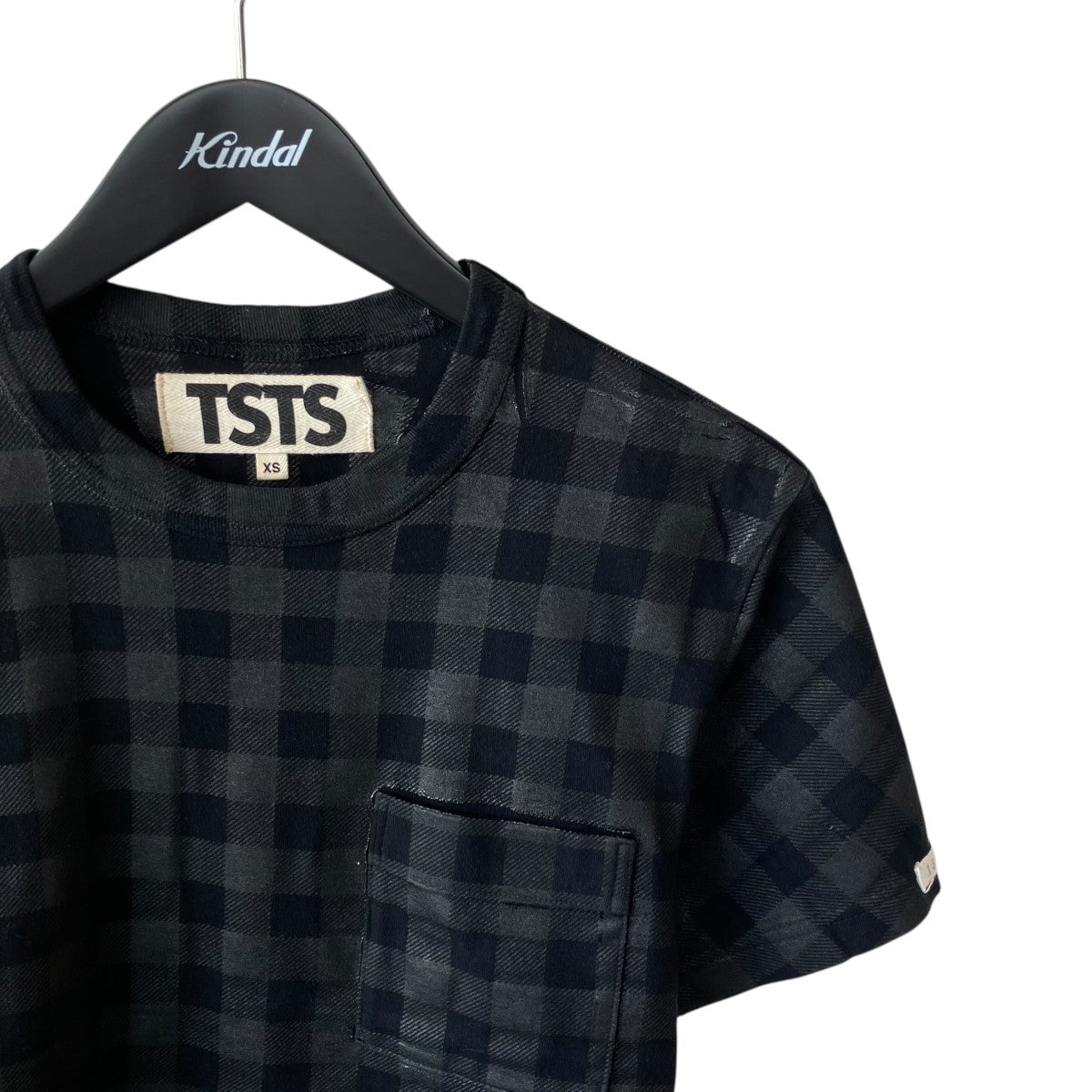 GINGHAM PRINT POCKET T-SHIRT半袖Tシャツ25AMM0003