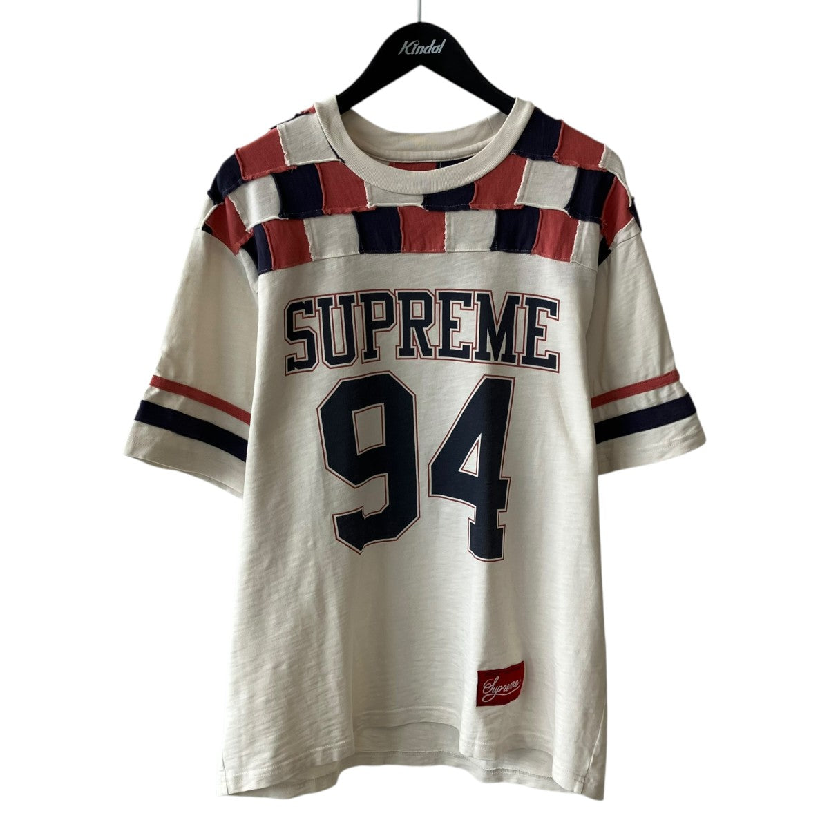 Supreme 24AWPatchwork Yoke Football Top半袖Tシャツ 古着・中古-1枚目のアイテム画像