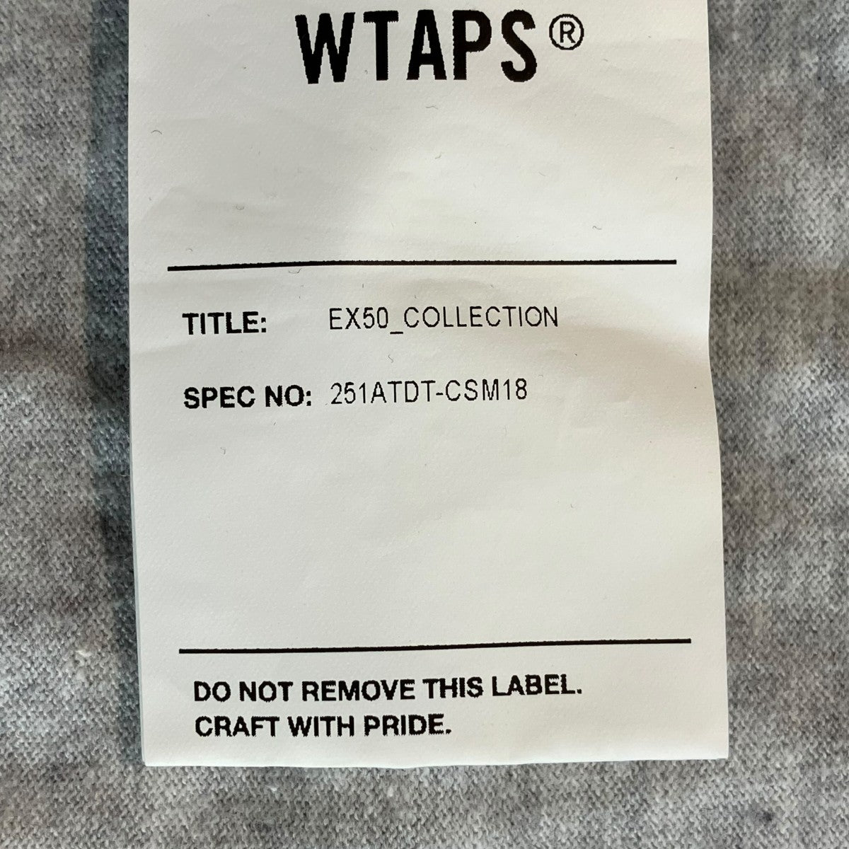 WTAPS 長袖Tシャツ251ATDT-CSM18 古着・中古-7枚目のアイテム画像