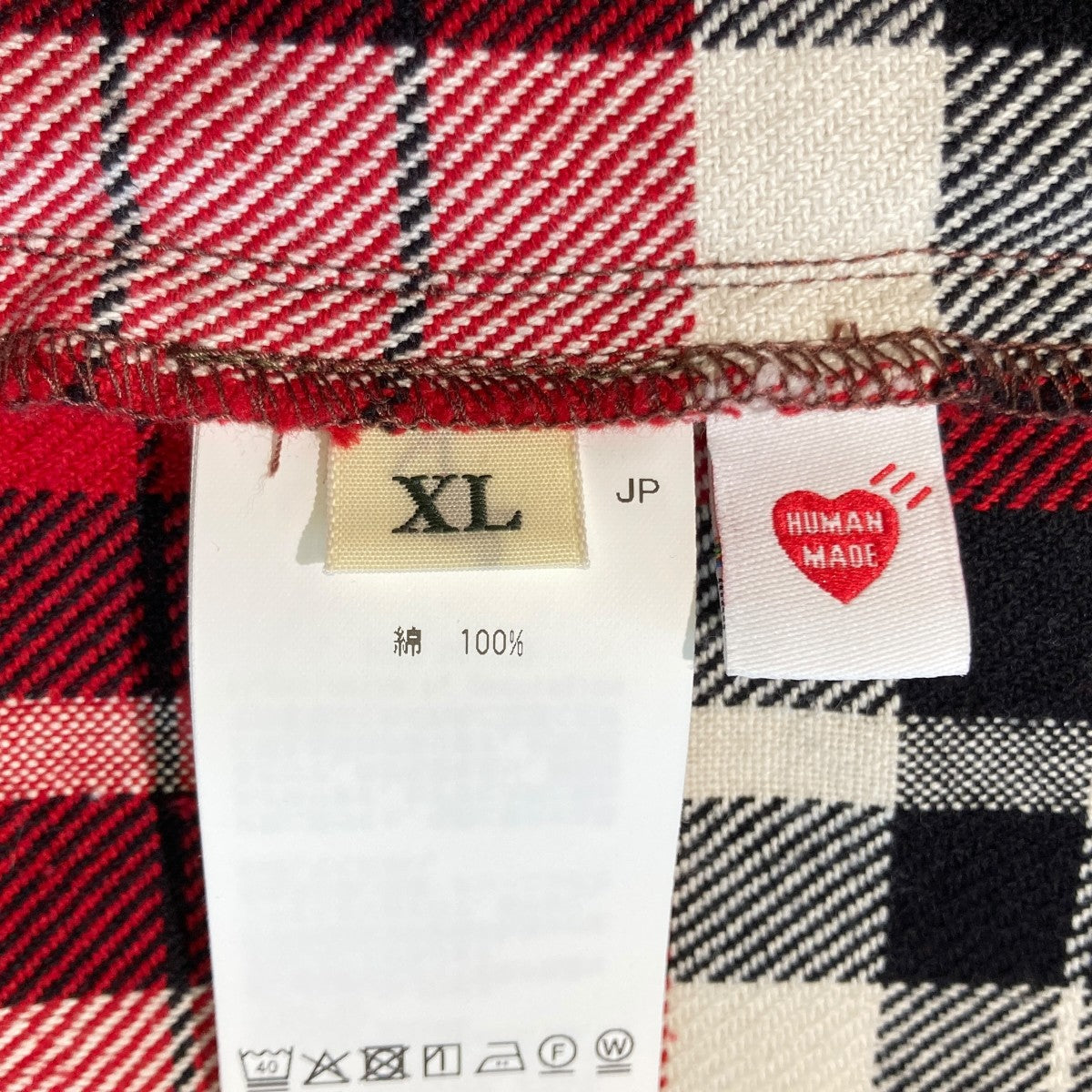 HUMAN MADE FLANNEL CHECK SHIRT長袖シャツHM30SH015 古着・中古-5枚目のアイテム画像