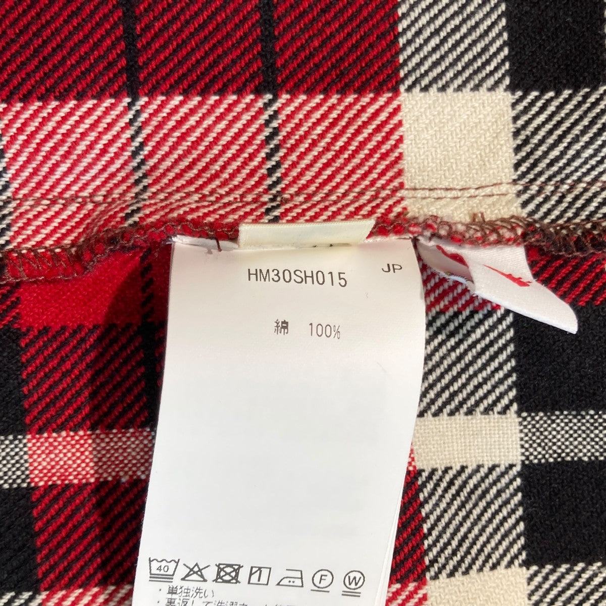HUMAN MADE FLANNEL CHECK SHIRT長袖シャツHM30SH015 古着・中古-6枚目のアイテム画像