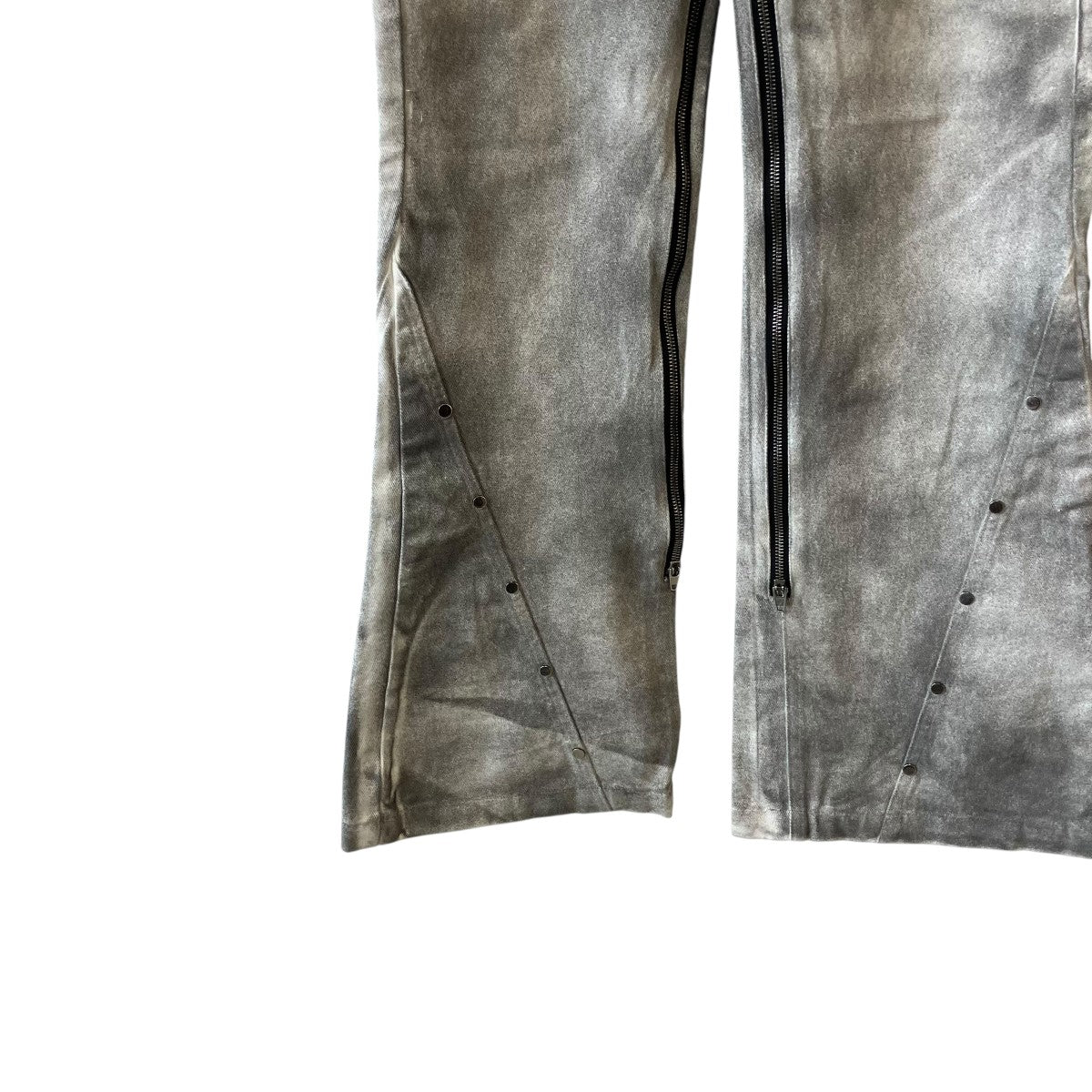 BEBOF SPRAY WASHING FLARE DENIM PANTSパンツ 古着・中古-4枚目のアイテム画像