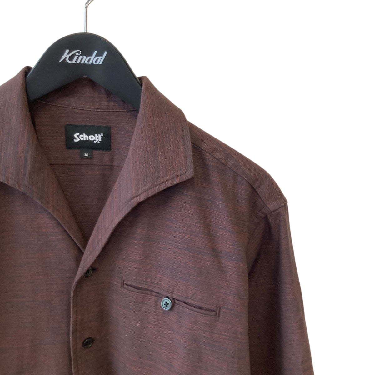 Schott MIX SHARK COLLAR SHIRT長袖シャツ782-6120003 古着・中古-3枚目のアイテム画像