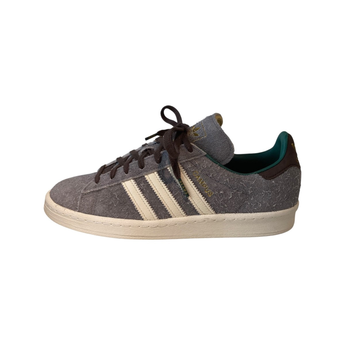 【美品】(campus)×BEAMS×Botega スニーカー adidas×BEAMS CAMPUS BODEGAキャンバススニーカーID2379 ID2379 グレー