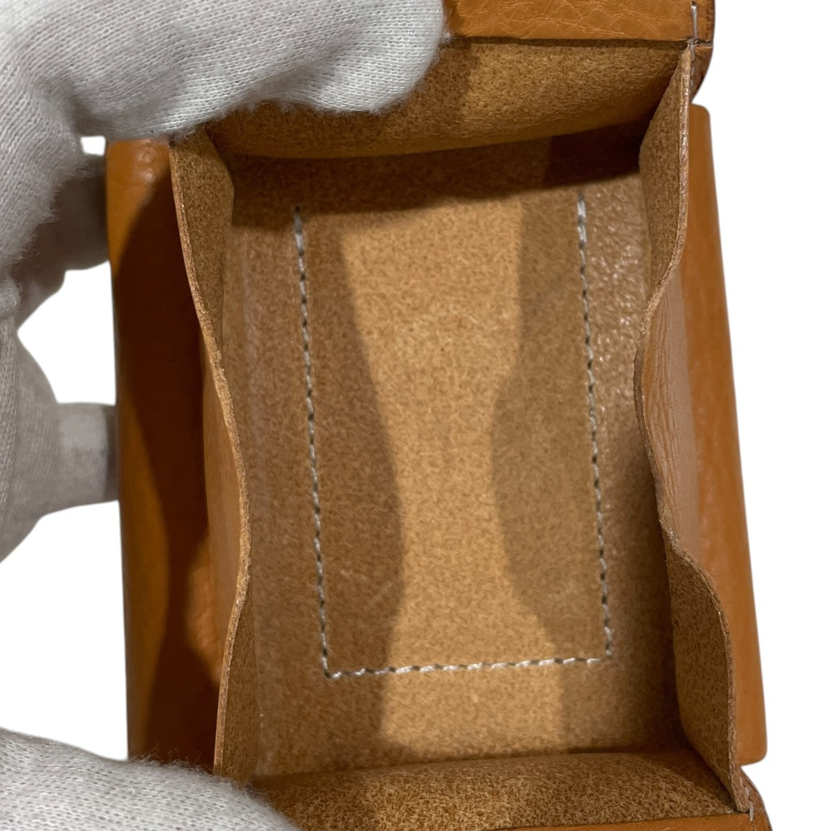 Hender Scheme 三つ折りレザーウォレット trifold wallet トリフォールド ウォレット ot-rc-twt 古着・中古-6枚目のアイテム画像