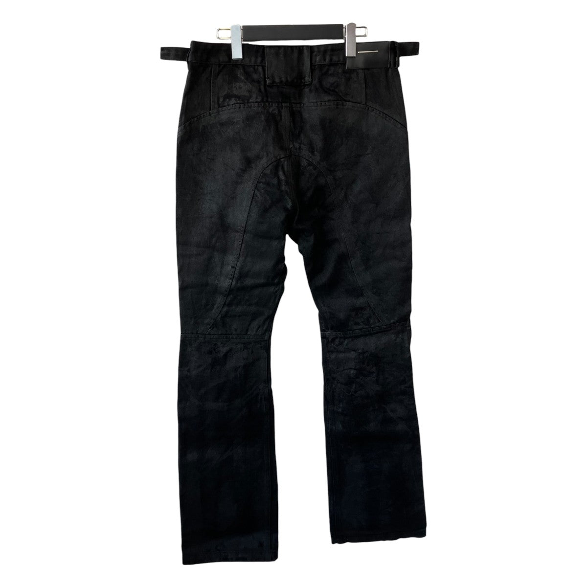Dark Coated Distorted Seam Jeansデニムパンツ