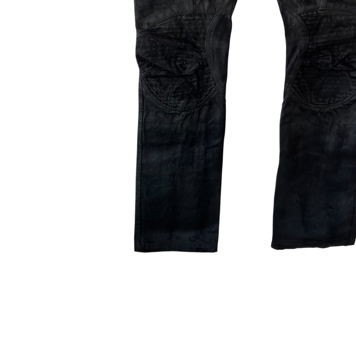 Dark Coated Distorted Seam Jeansデニムパンツ