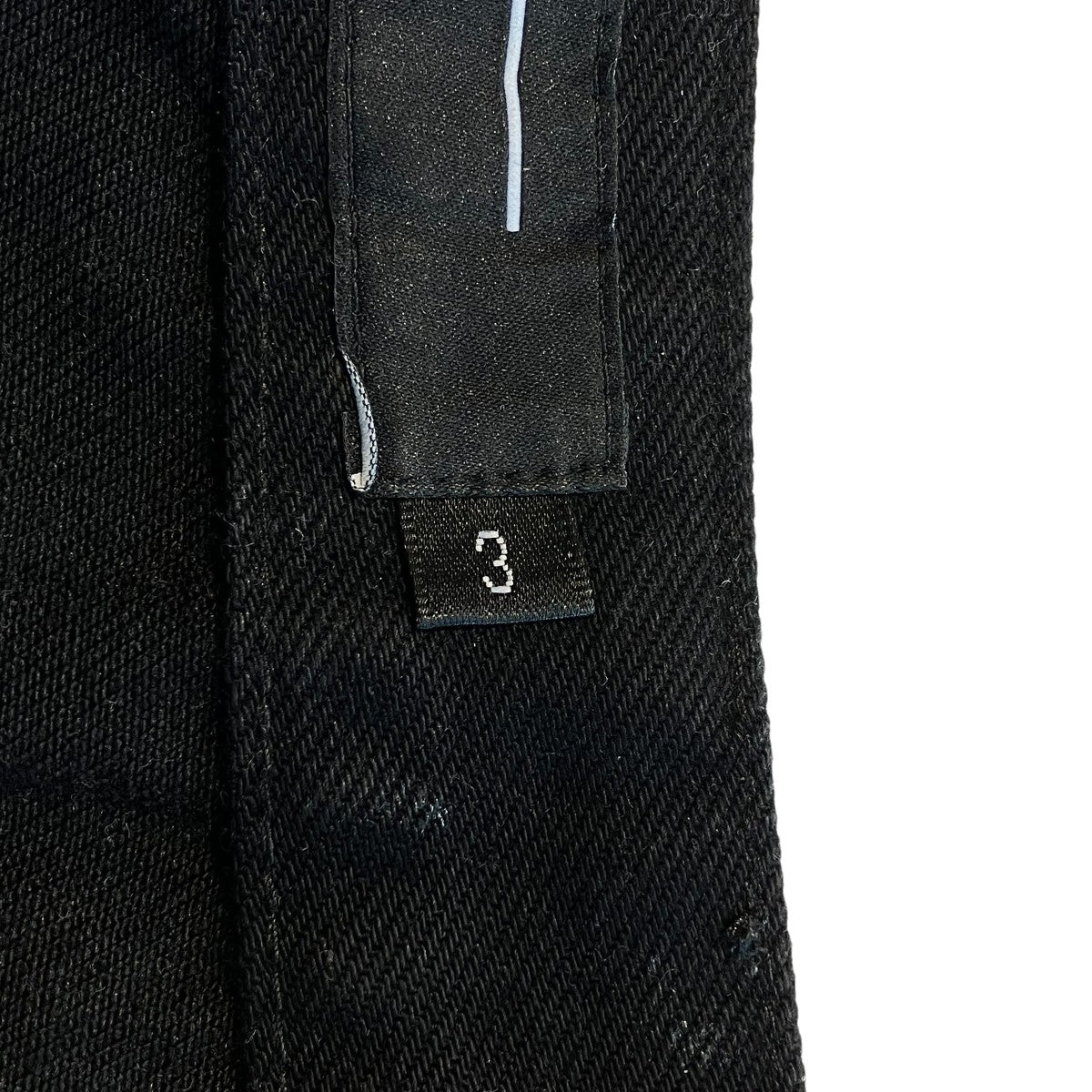 Dark Coated Distorted Seam Jeansデニムパンツ