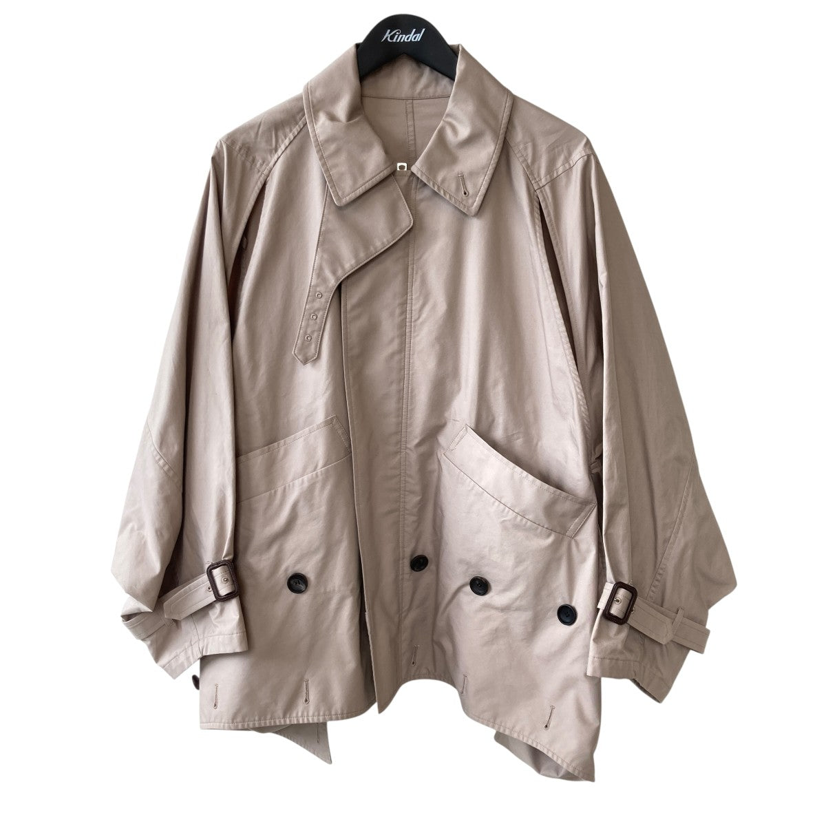 double-end technical twill trenchcoatショートトレンチコート1626103009