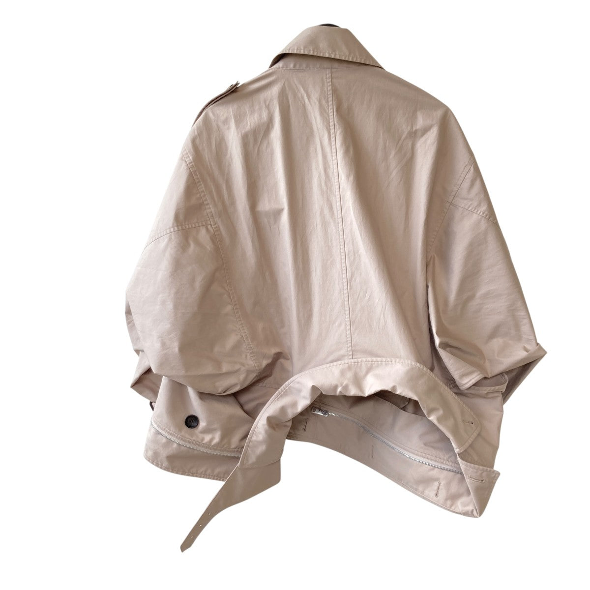 double-end technical twill trenchcoatショートトレンチコート1626103009