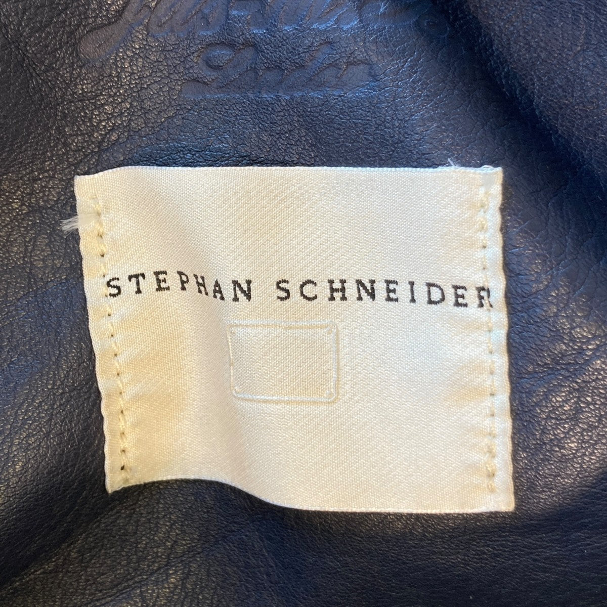 Jas-M．B．×STEPHAN SCHNEIDER 2013ダメージ加工 レザーバッグ 2WAY 古着・中古-9枚目のアイテム画像
