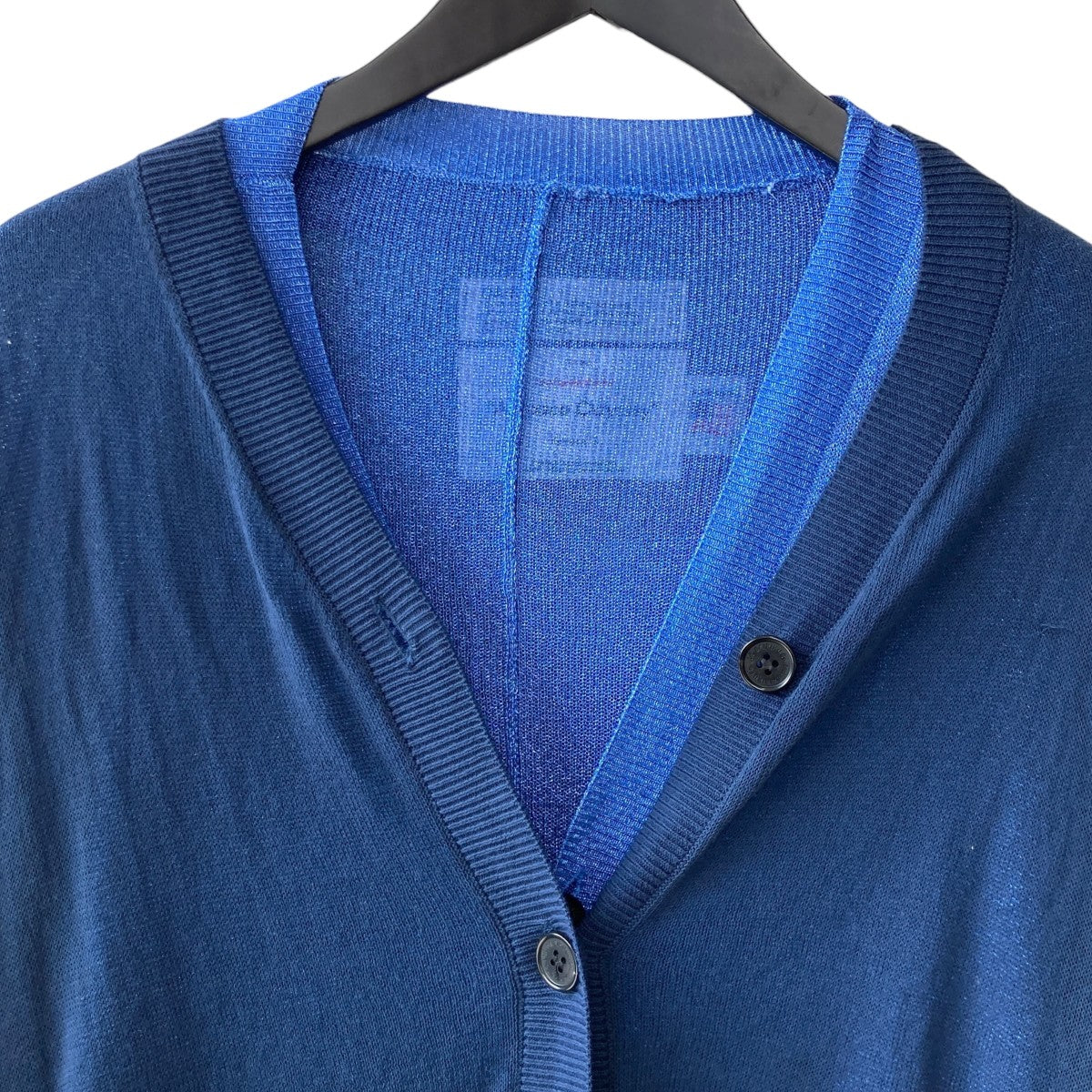 DAIRIKU Docking Lame Cotton Cardiganレイヤード カーディガン25SS KNT6 古着・中古-5枚目のアイテム画像