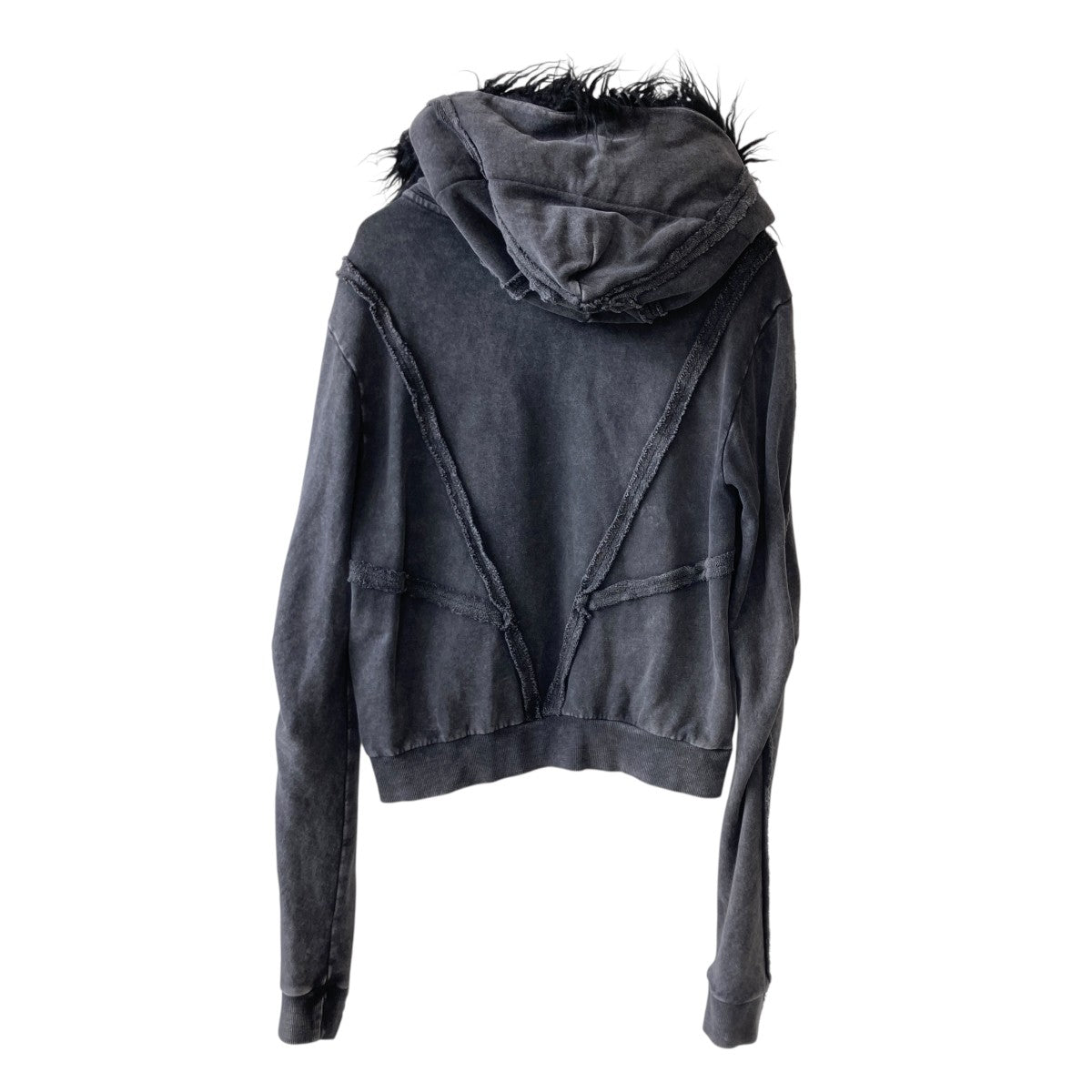 DISTRESSED ZIP UP HOODIEジップパーカー