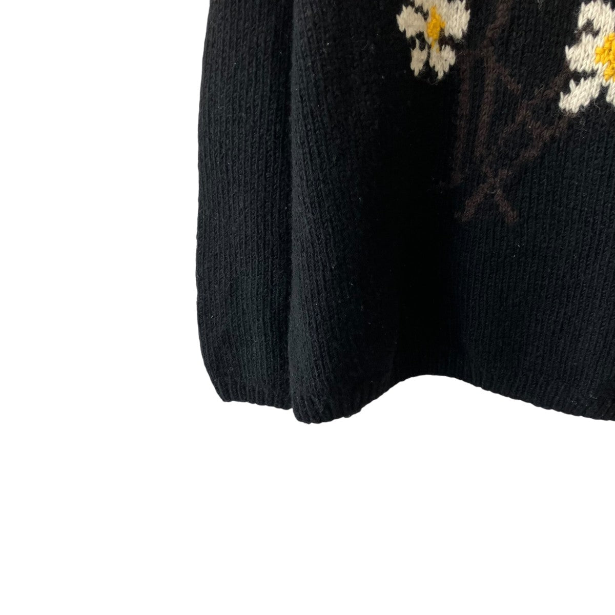 Roll Neck Knit-5 Flower花柄ニット785-3940202