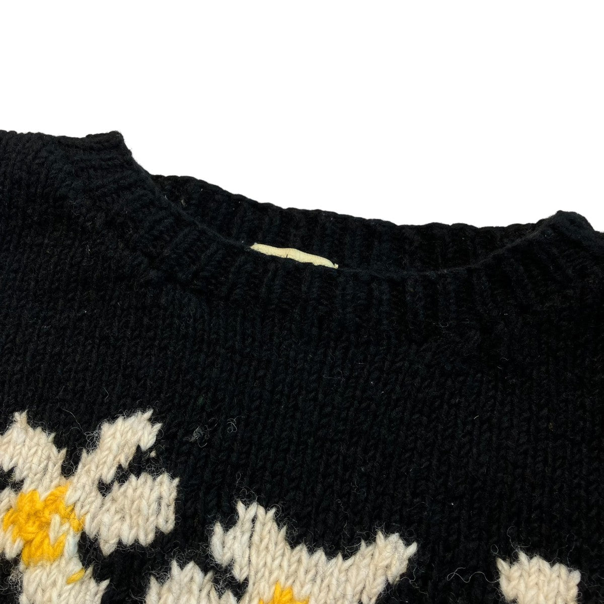 Roll Neck Knit-5 Flower花柄ニット785-3940202
