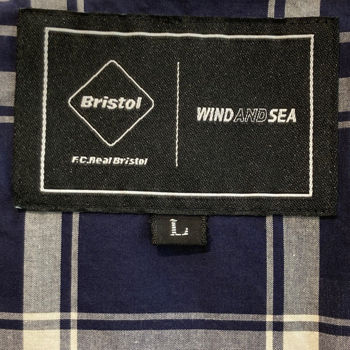 F．C．R．B．×WIND AND SEA BRISTOL SEA S／S BAGGY SHIRTチェックシャツFCRB-220153 古着・中古-5枚目のアイテム画像