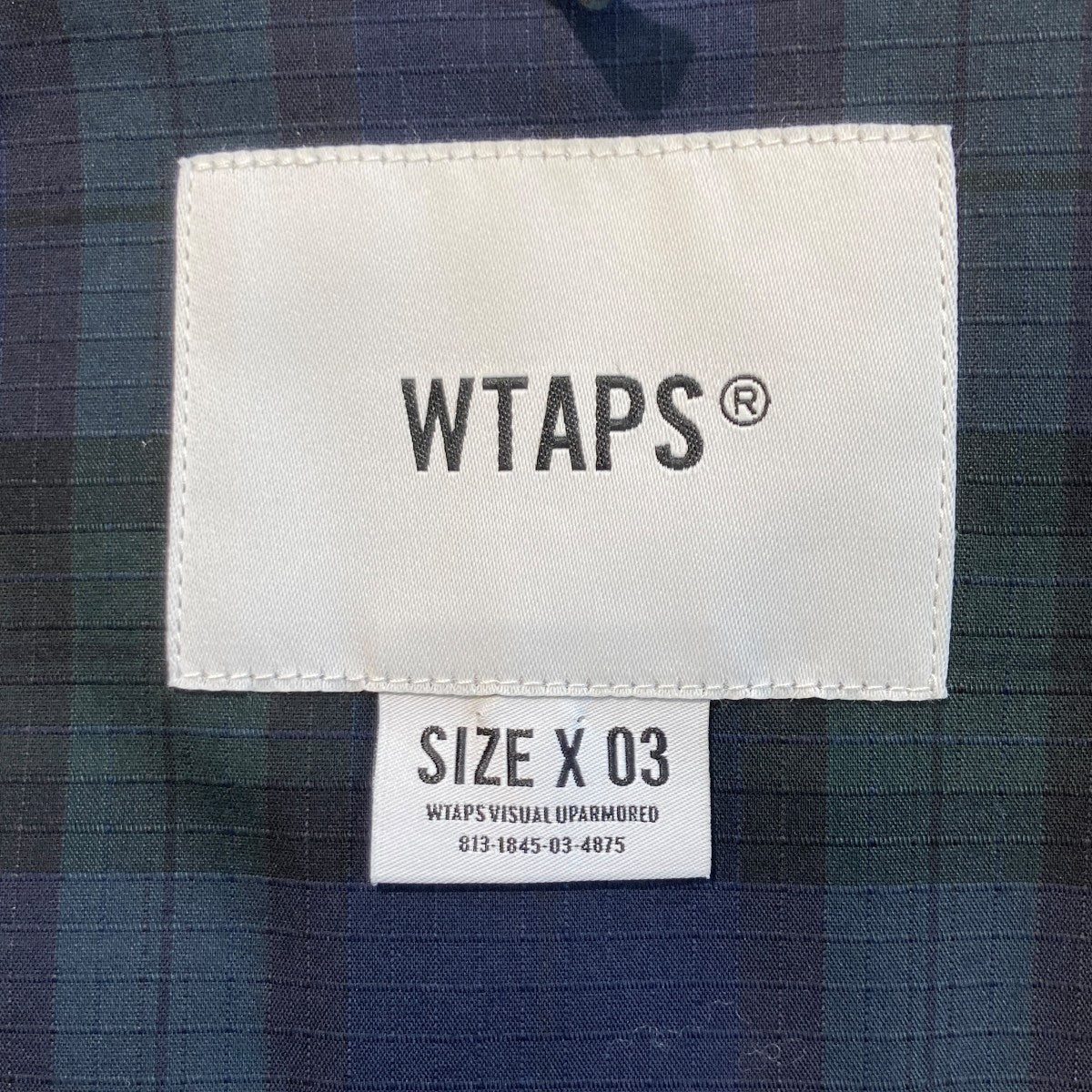 WTAPS 半袖チェックシャツ211TQDT-SHM03 古着・中古-5枚目のアイテム画像