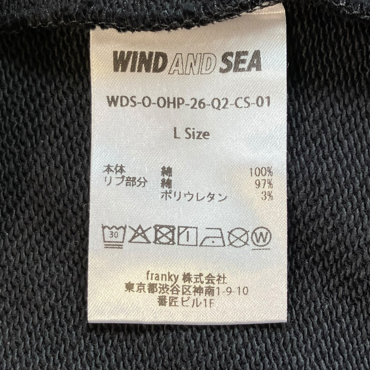 OG SEA LOGO HOODIE SWEATSHIRTパーカーWDS-O-OHP-26-Q2-CS-01