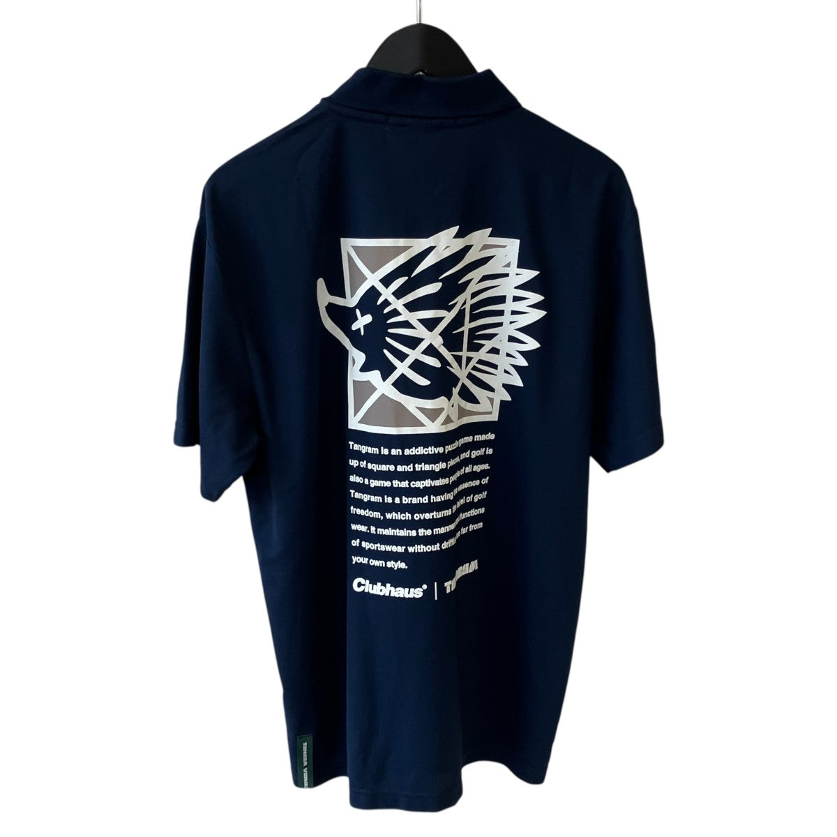 TANGRAM×Clubhaus TURF HEDGEHOG POLO SHIRTSポロシャツTGS-MPL40 古着・中古-2枚目のアイテム画像