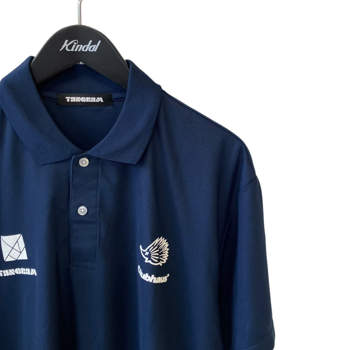 TANGRAM×Clubhaus TURF HEDGEHOG POLO SHIRTSポロシャツTGS-MPL40 古着・中古-3枚目のアイテム画像