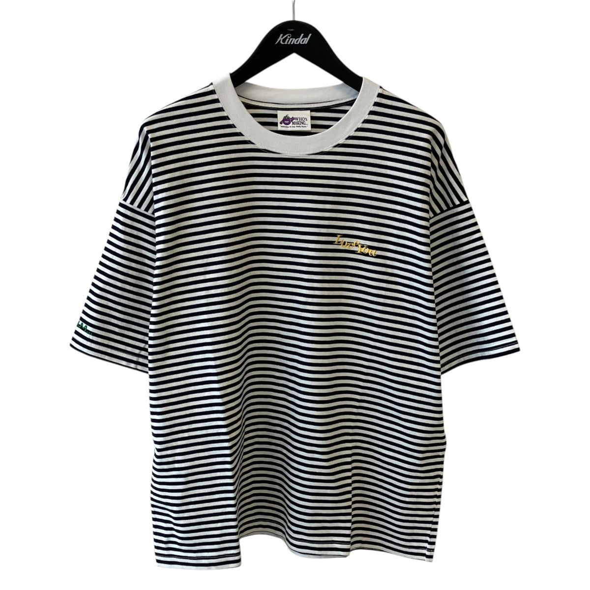 19SO Who’s making Short sleeve border TeeボーダーTシャツ 古着・中古-1枚目のアイテム画像