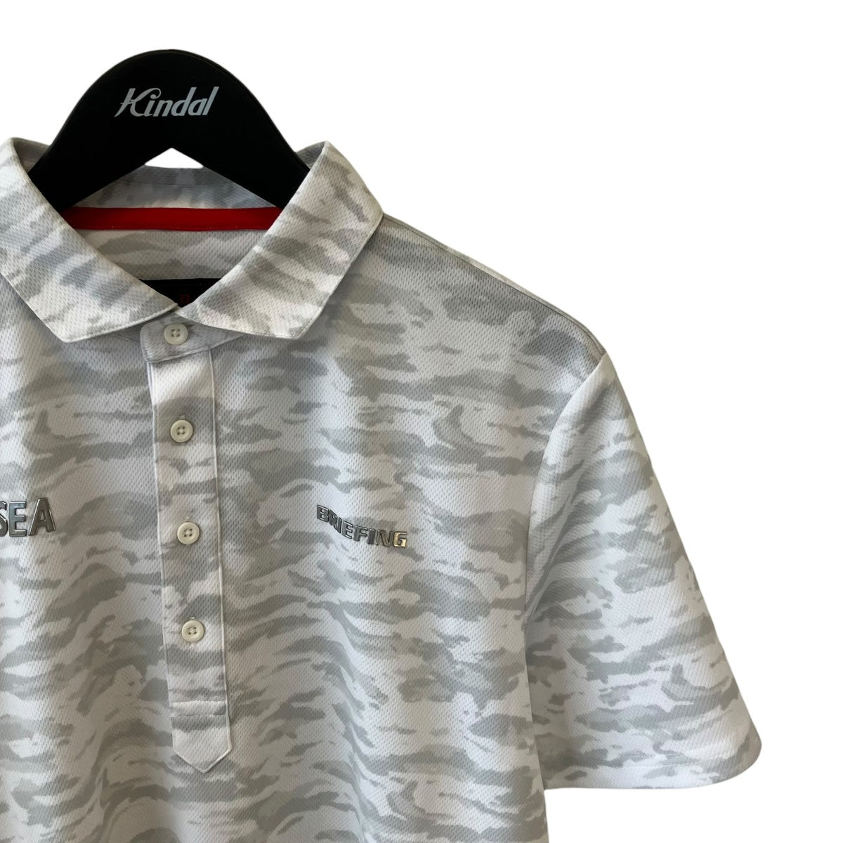 BRIEFING×WIND AND SEA カモフラージュ柄ポロシャツBGW223M05 古着・中古-3枚目のアイテム画像