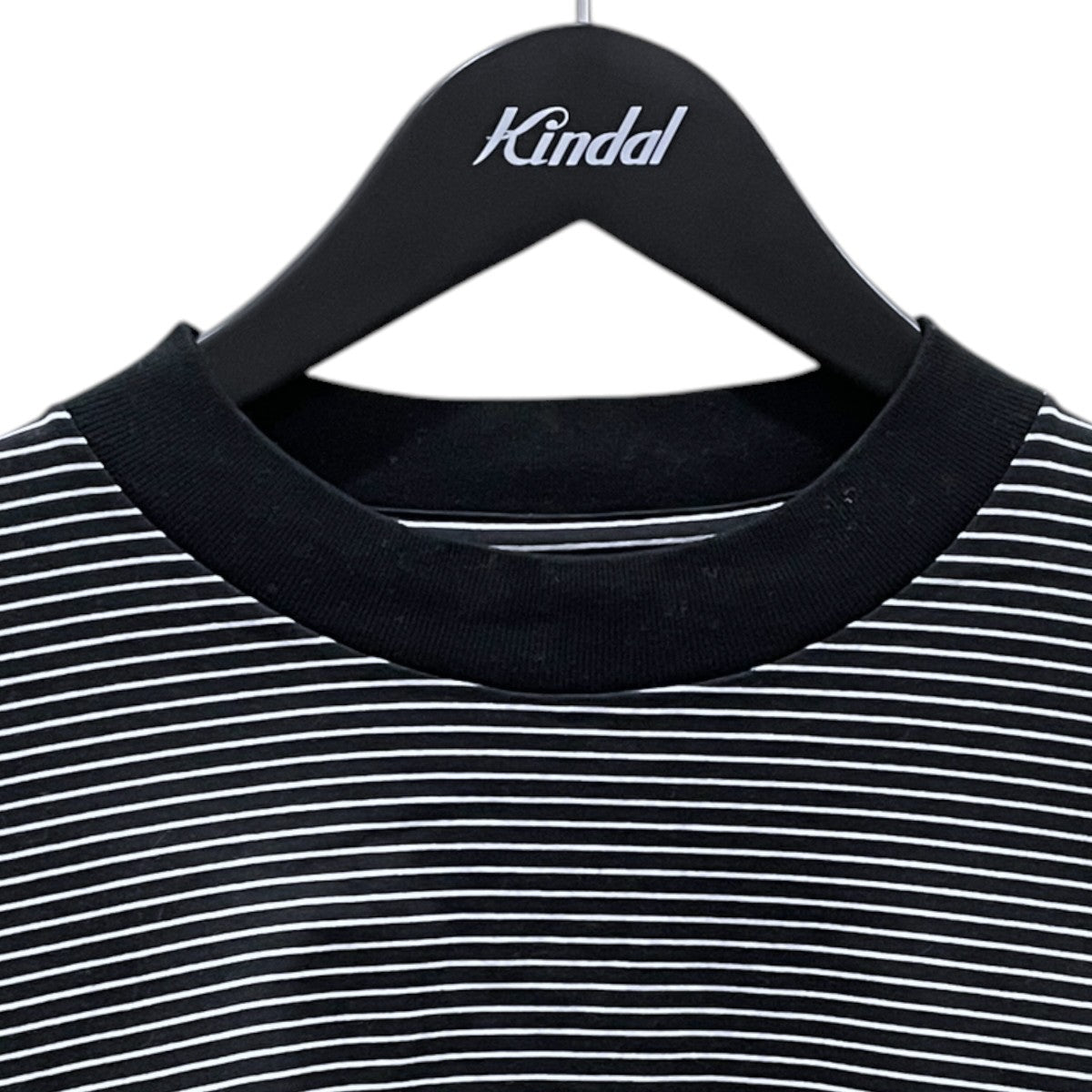 裾ドローコードボーダー柄カットソー BALLOON BORDER LONG SLEEVE T-SHIRT バルーン ボーダー ロングスリーブ ティーシャツ