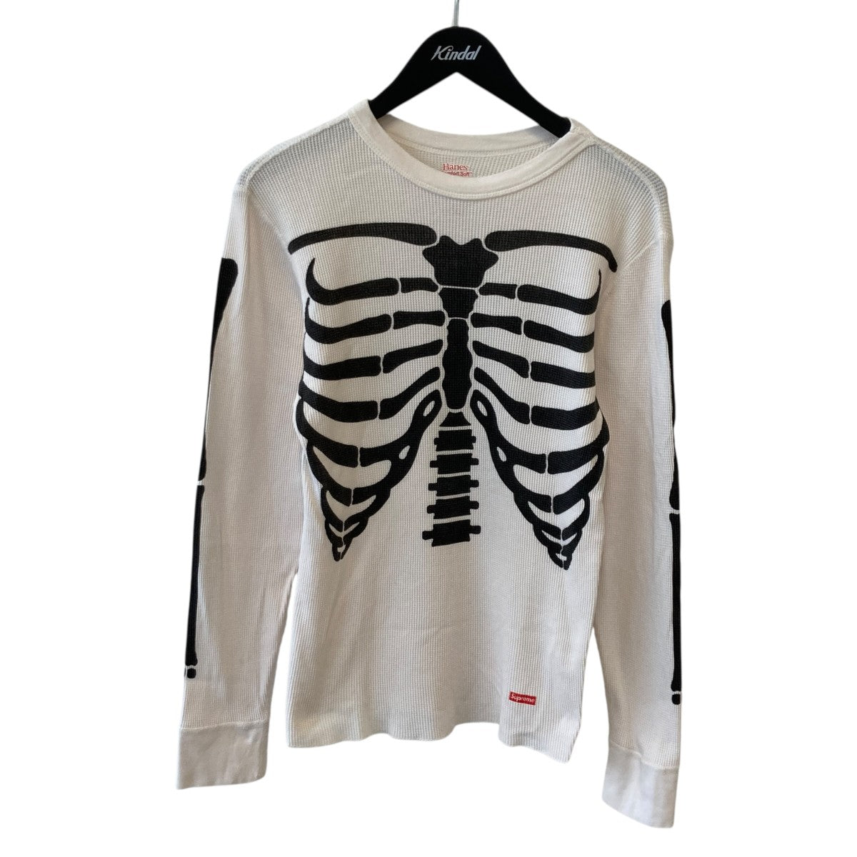 Supreme×Hanes Hanes Bones Thermal Crew長袖カットソー 古着・中古-1枚目のアイテム画像