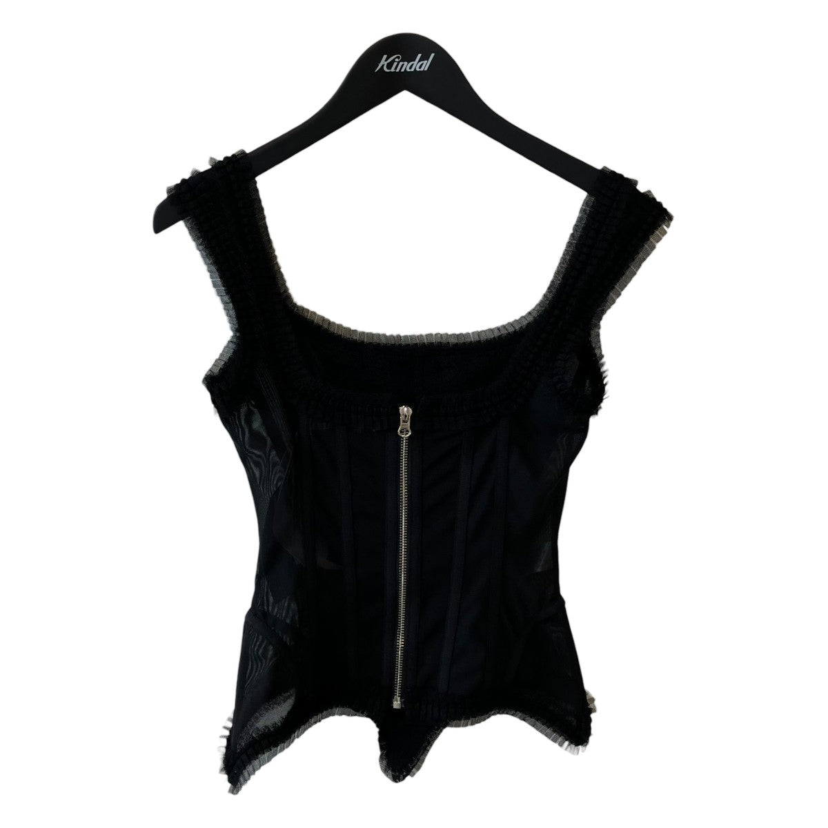 NO DRESS LACE TRIM MESH CORSETコルセットNO07-BLK 古着・中古-1枚目のアイテム画像