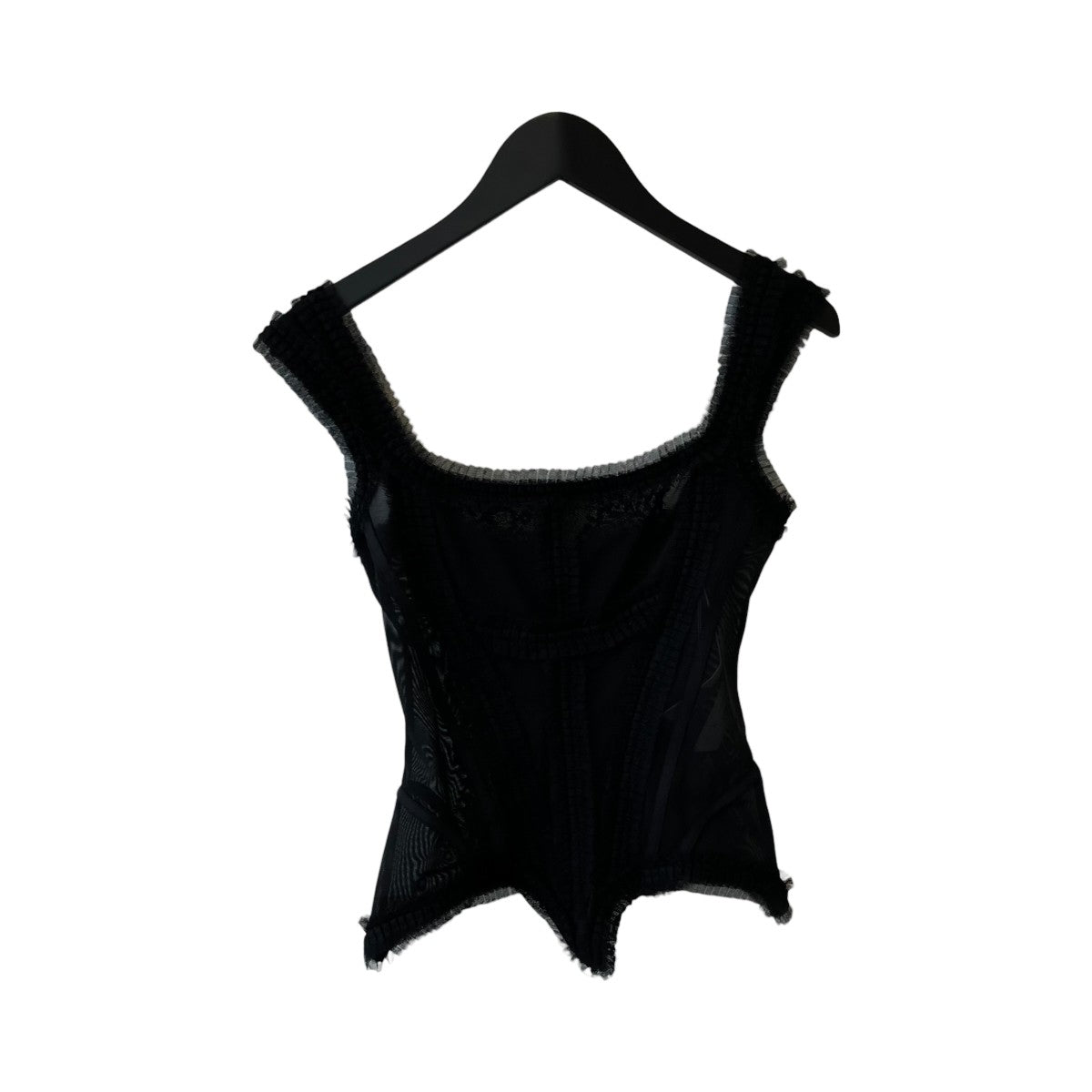 NO DRESS LACE TRIM MESH CORSETコルセットNO07-BLK 古着・中古-2枚目のアイテム画像