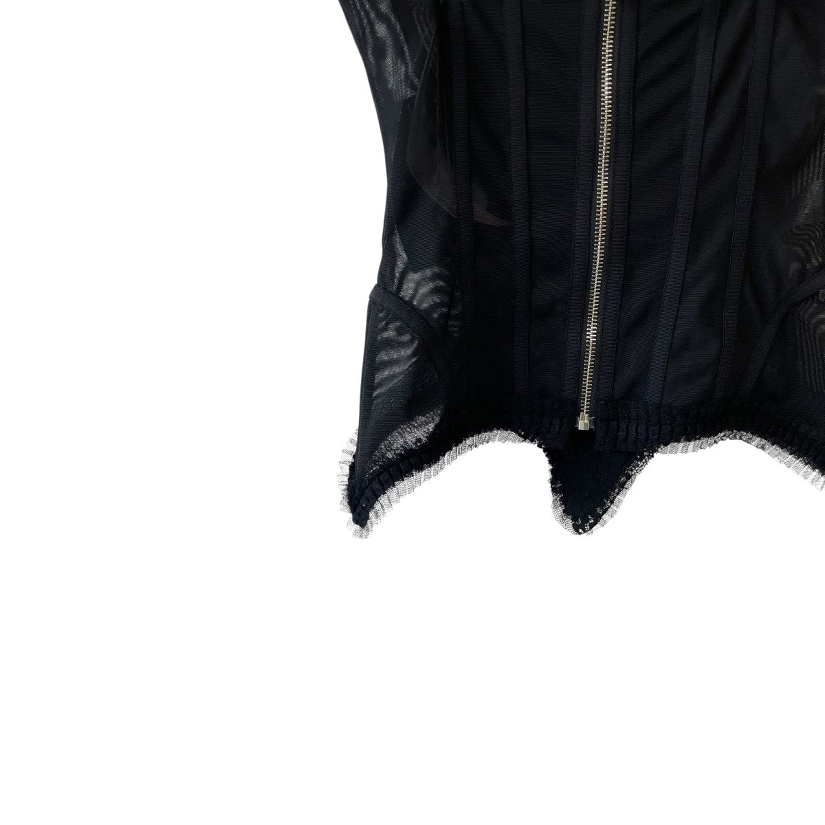 NO DRESS LACE TRIM MESH CORSETコルセットNO07-BLK 古着・中古-4枚目のアイテム画像