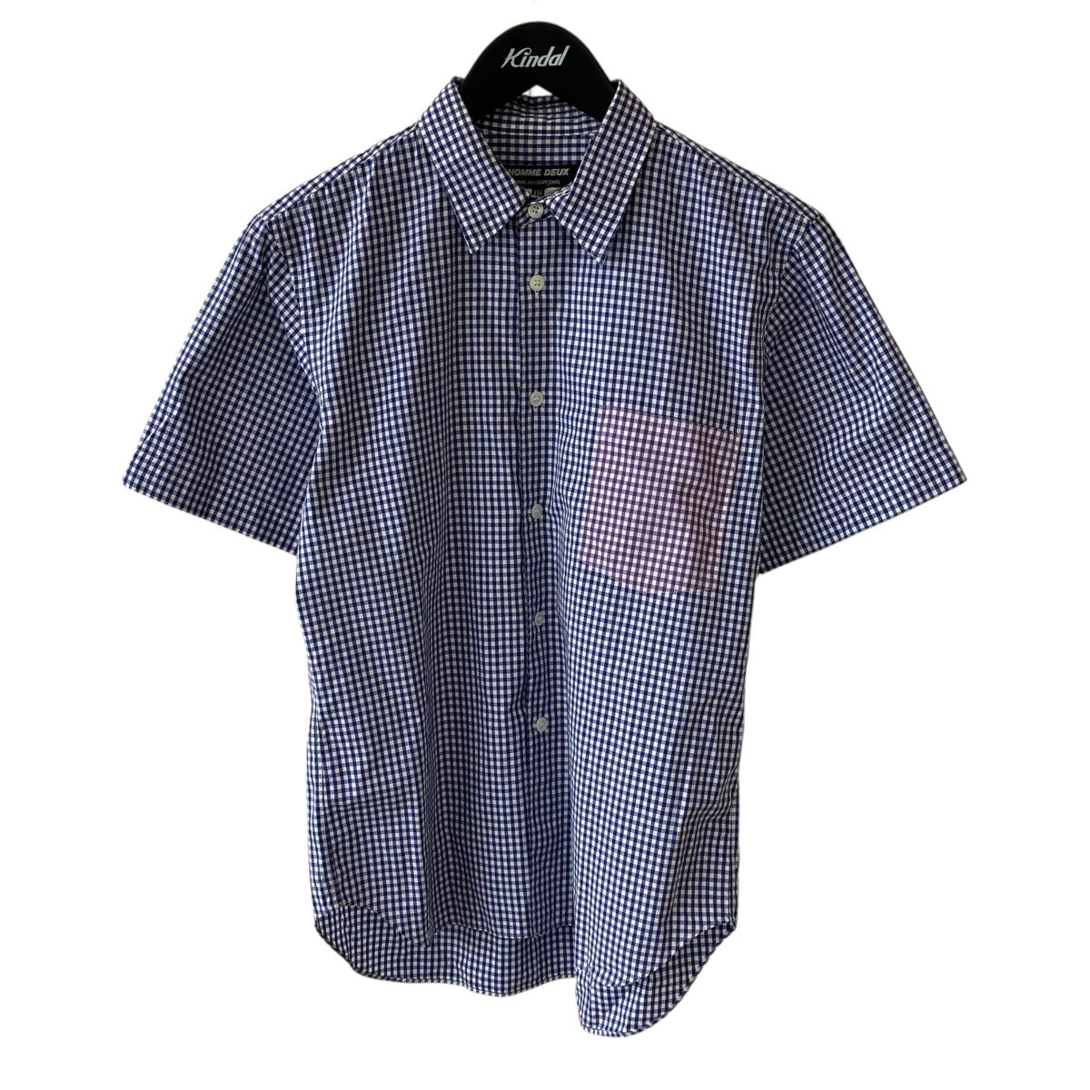 COMME des GARCONS HOMME DEUX チェック半袖シャツDK-B058 古着・中古-1枚目のアイテム画像