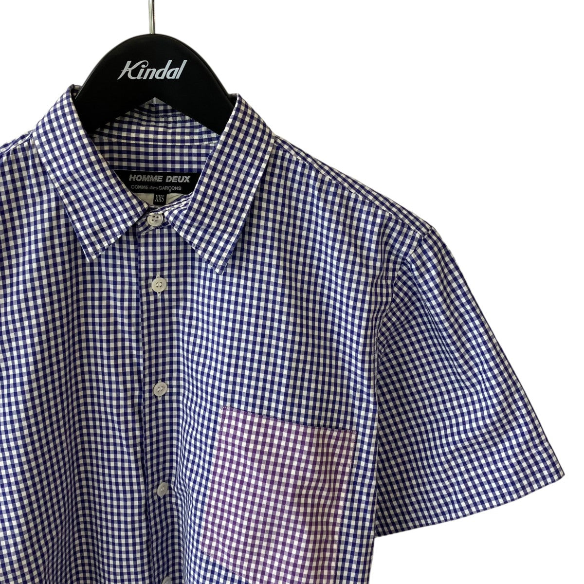 COMME des GARCONS HOMME DEUX チェック半袖シャツDK-B058 古着・中古-3枚目のアイテム画像