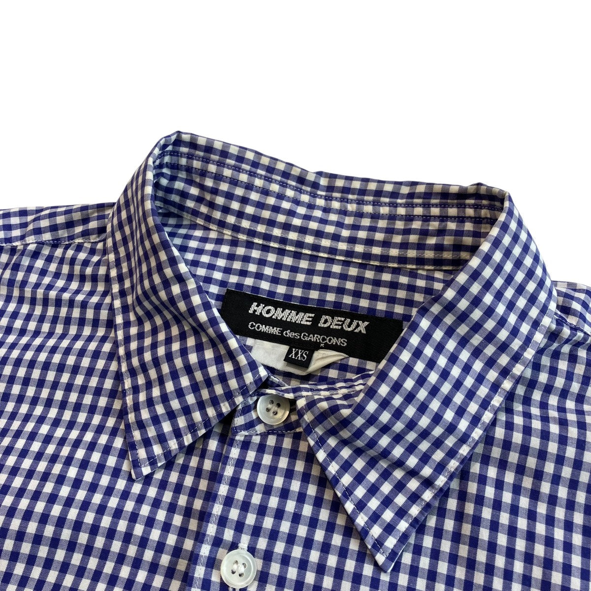 COMME des GARCONS HOMME DEUX チェック半袖シャツDK-B058 古着・中古-6枚目のアイテム画像