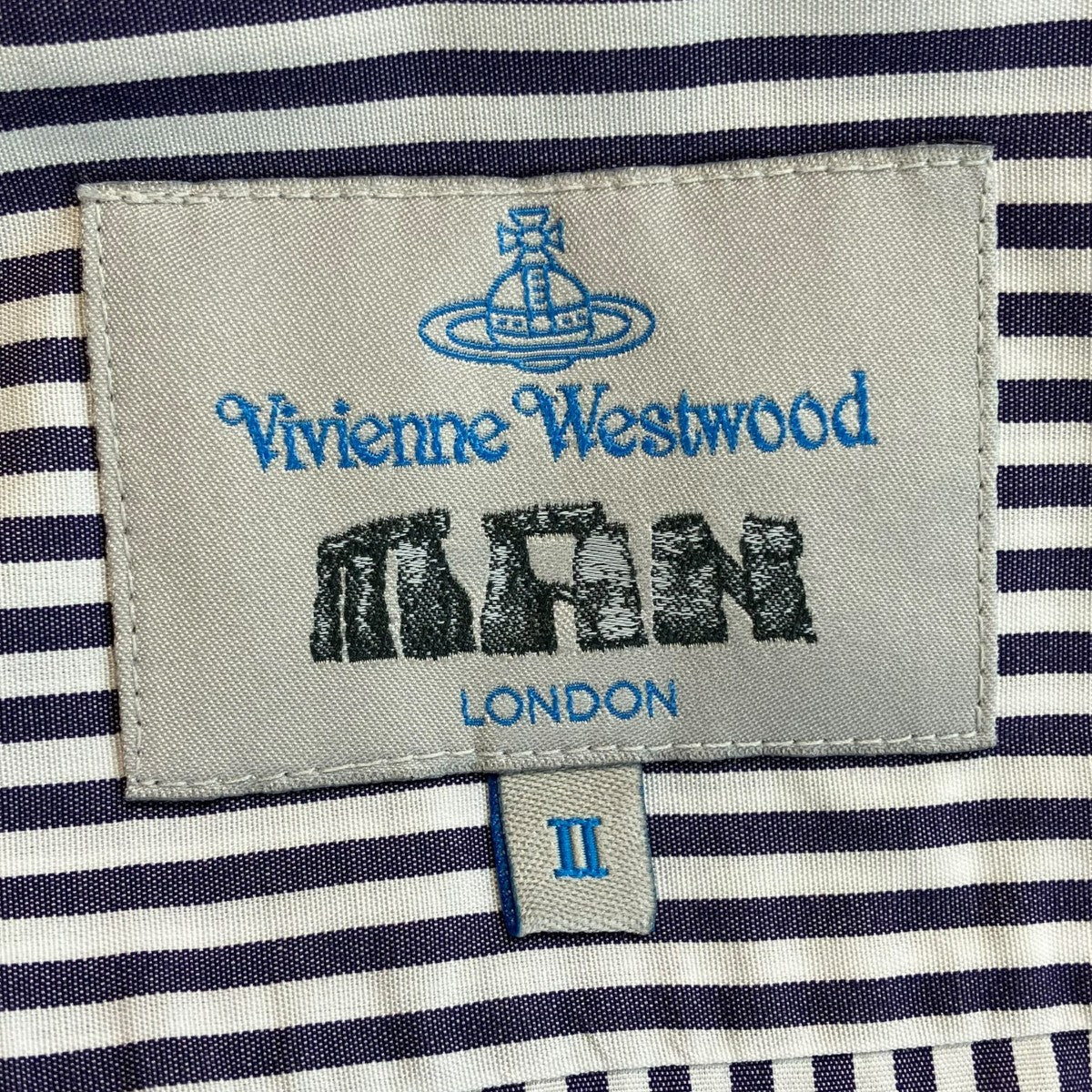 Vivienne Westwood man ストライプ長袖シャツ4447-2027 古着・中古-5枚目のアイテム画像