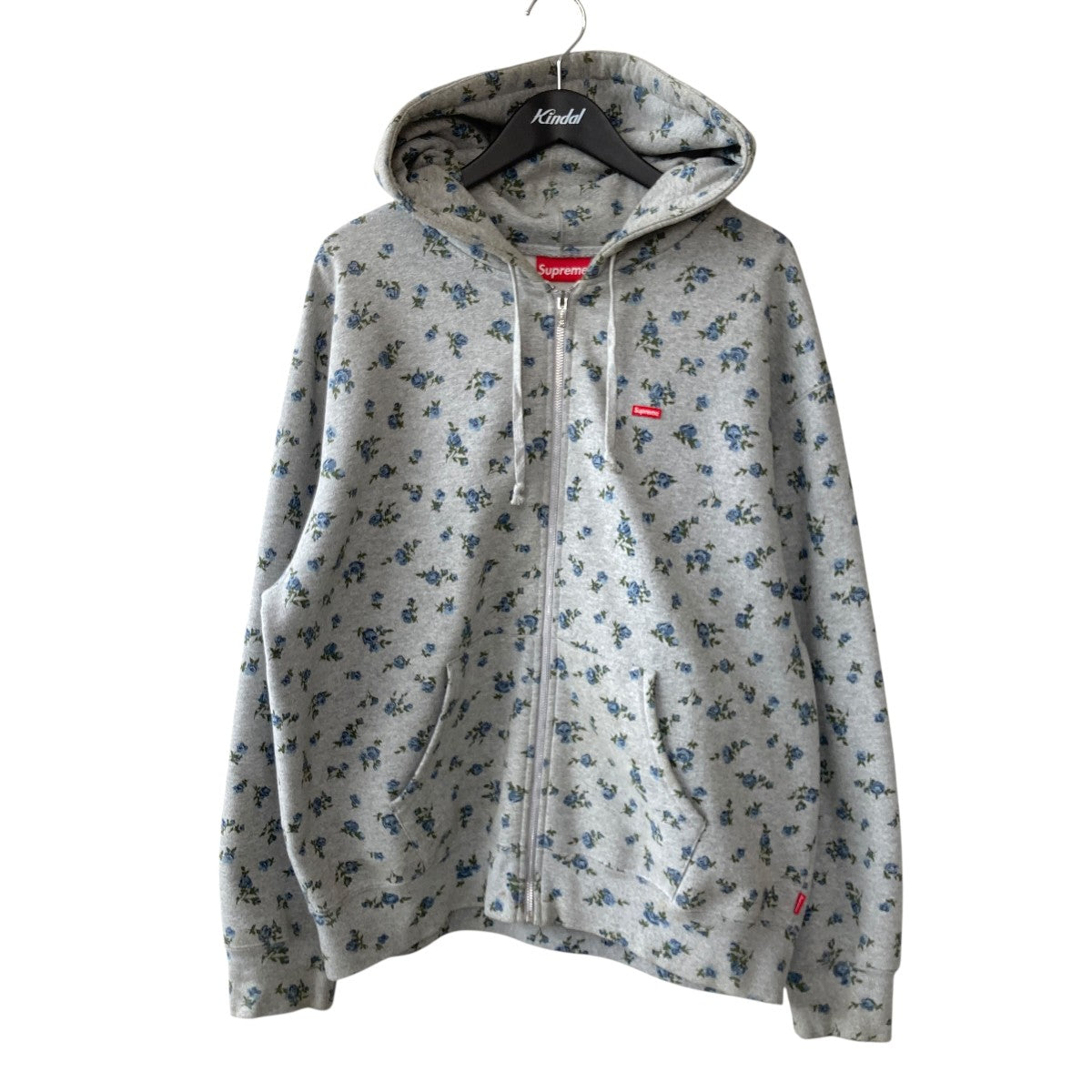 Supreme 23AWSmall Box Zip Up Hoodie flowers花柄ジップパーカー 古着・中古-1枚目のアイテム画像