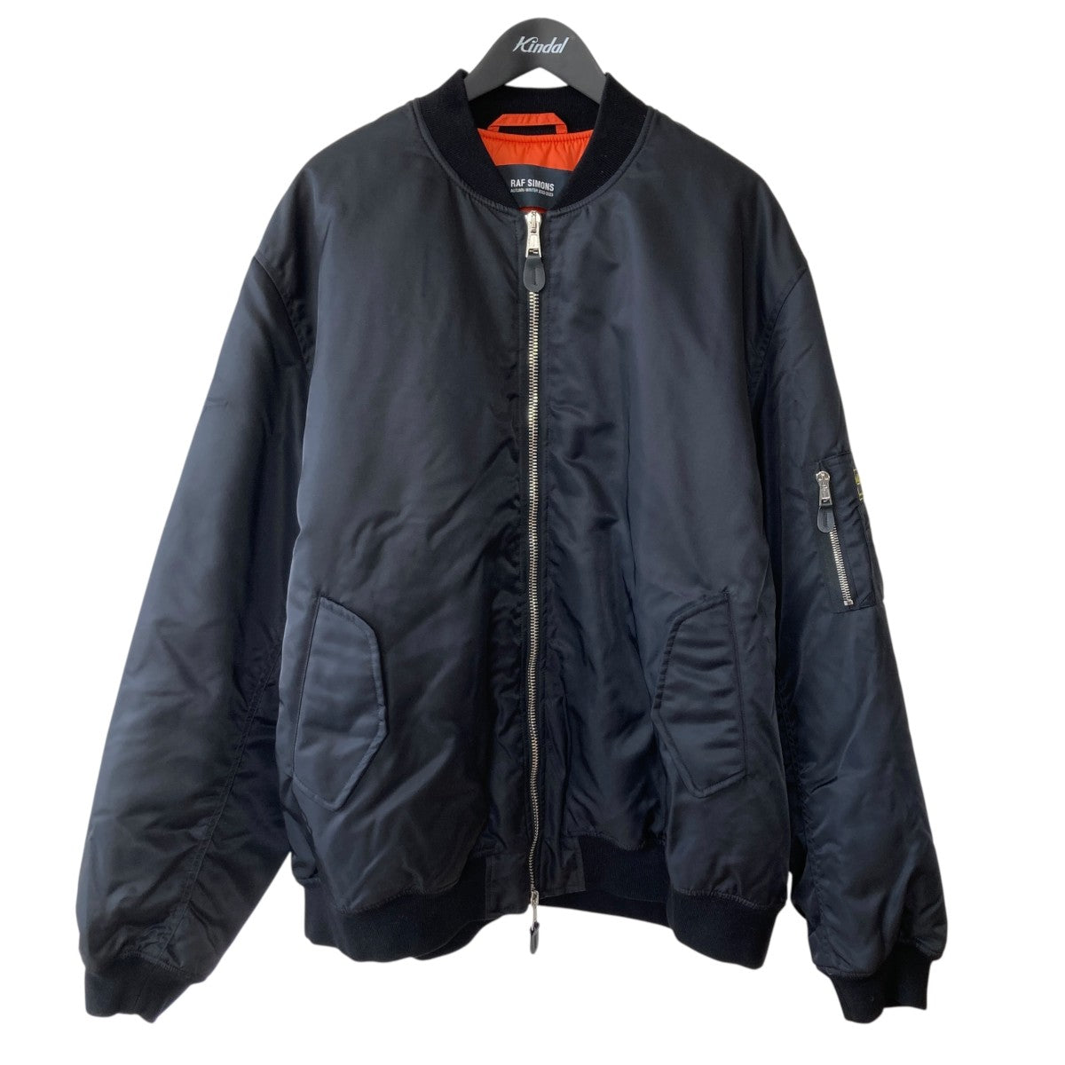 RAF SIMONS Classic bomber Detached printMA-1ジャケット222-M619 古着・中古-1枚目のアイテム画像