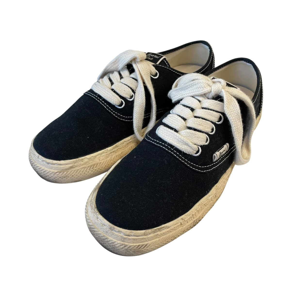 MIHARA YASUHIRO PAST SOLE CANVAS LOW TOP SNEAKERスニーカーS12FW203 古着・中古-1枚目のアイテム画像
