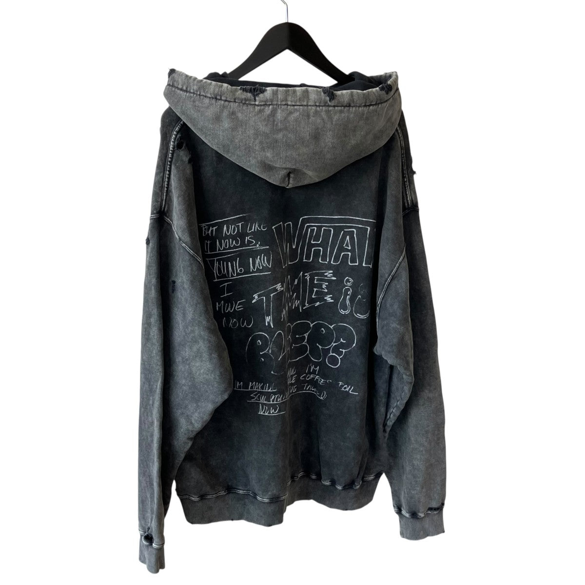 24SSBLEACHED HOODIEパーカーA12HD551