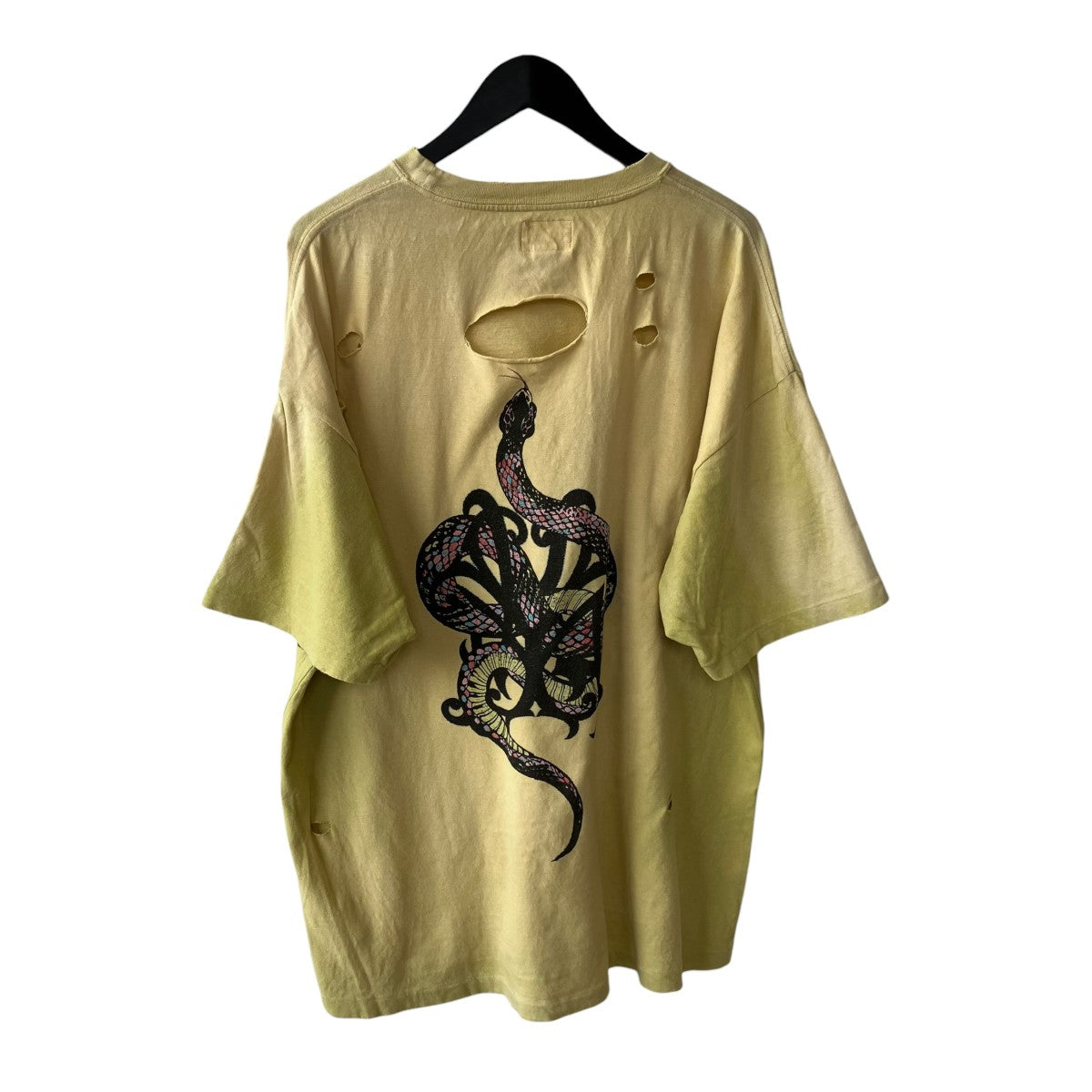 KMY-SNAKE DISTRESSED TEETシャツG14TS080