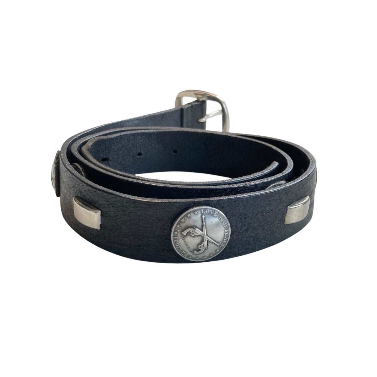 roarguns CONCHO LEATHER BELTコンチョ レザーベルト 古着・中古-2枚目のアイテム画像