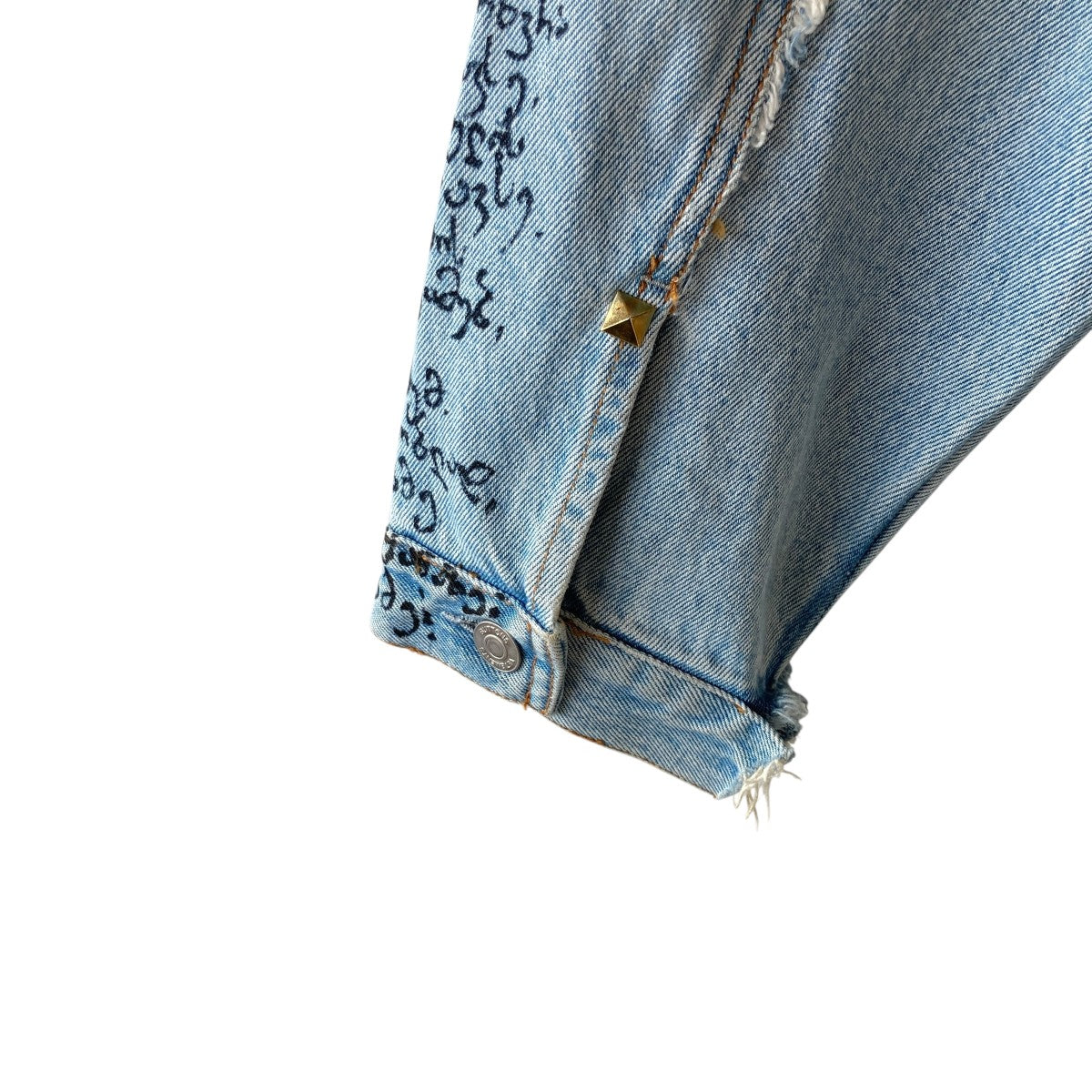 VETEMENTS 19AWOversize Denim Jacket加工デニムジャケットUSS193003 古着・中古-3枚目のアイテム画像