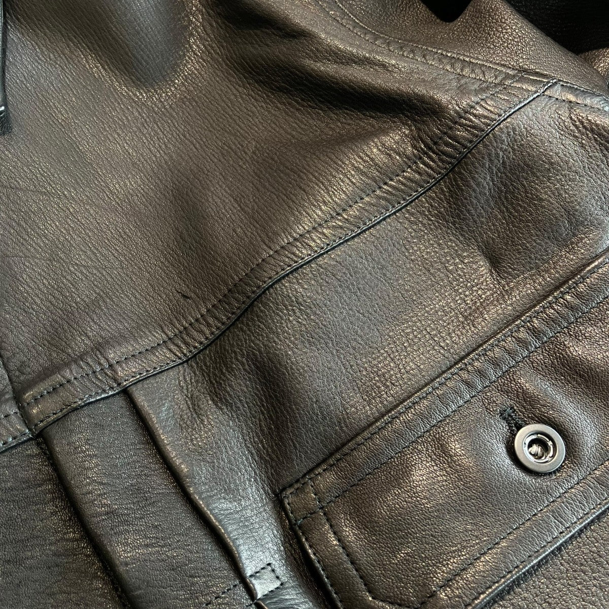 TRUCKER JACKETレザージャケット